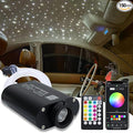 AMKI 16W Fiber Optic Lights,Starlight Headliner Light Kit APP/Remote Control Sound Activated Mode for Car&Home Decoration,Optical Fiber Cable Strands 0.75mm/0.03in 6.5ft/2m 150pcs