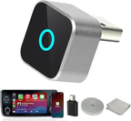 2026 Wireless CarPlay Adapter & Android Auto Dual System, Plug & Play Auto Connect Low Latency, USB-C Included, Compatible with Factory Wired CarPlay Cars for iPhone iOS 10+