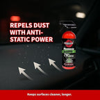Rebel Rubber, Vinyl & Plastic Spray Shine with UV Protection, Anti-Static and Anti-Stick Properties, Protect Plastics, Tires & Interior Vinyls with Our Non Greasy Water Based Formula