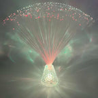 2pcs 14 inch Corded Fiber Optic Mood Novelty Lamps Lighting Lite with Color-Changing Crystals Base (2)