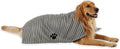 Bone Dry Pet Grooming Towel Collection Absorbent Microfiber X-Large, 41x23.5, Striped Gray (Pack of 12)