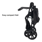 Baby Trend Venture 3-Wheel Stroller Travel System, Dash Black