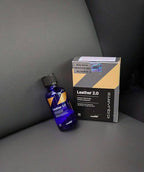CARPRO CQUARTZ Leather 2.0 - Kit - Hydrophobic & Oil Phobic, Safe on All Car Leather, Resistance to UV, Denim Dye Coloring, Abrasion and Stains (50ml Kit)