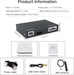 Wireless Carplay/Android Auto Adapter for Toyota with Entune2.0 & Touch2 2014-2019 New Version Retrofit Kit Decoder Fits for Tundra/Highlander/RAV4/Tacoma/Camry/Corolla/Avalon/Prius/CH-R/Sienna/Camry