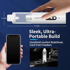 Handheld Car Vacuum Portable Cordless, 16000Pa 5 in 1 Multifunctional Mini Vacuum Cleaner and Air Duster, Rechargeable LED Flashlight with Window Hammer for Car, Pet, Kitchen, House