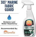 303 Marine Fabric Guard - Restores Water and Stain Repellency To Factory New Levels, Simple and Easy To Use, Manufacturer Recommended, Safe For All Fabrics, 32oz (30604CSR)