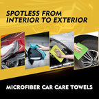 HOMEXCEL Microfiber Cleaning Cloth 6 Pack, 12.5 x 12.5 Inch Microfiber Towels for Cars, Ultra Absorbent Cleaning Rags, Lint Free Cleaning Towels for Household, Kitchen, Window, and Car, Multicolor