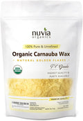 Organic Carnauba Wax - USDA Certified Organic, Non-GMO, Sustainably Harvested Plant Based Wax; 4oz