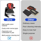 AUCELI Car Detailing Brush, Ultra Soft Auto Interior Dusting Brush with Storage Rack, Car XL Synthetic Brush Cleaning Tool, Universal Covers Large Area Inside or Outside Vehicles(Red/Style A)