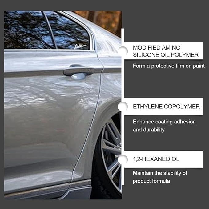 PTZ Crystal Serum, 9H Graphene Ceramic Coating, Advanced Graphene Ceramic Coating for Cars Extreme Gloss & Protection for Auto Detailing