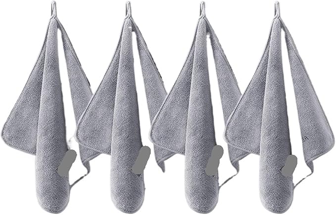 Microfiber Wash Towel Car Cleaning and Drying Cloth for Detailing and Care(30x30cm 4 piece)
