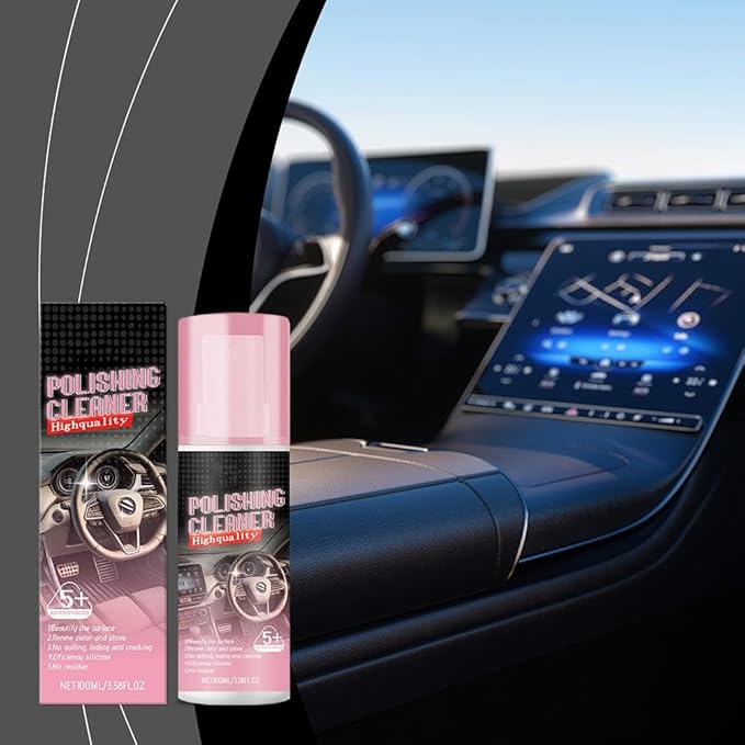 Car Interior Cleaner, Vehicle Interior Polish,Polishing Cleaner Car Interior, Car Interior Detailer and Cleaner, Vehicle Interior Polish, Interior Detailer Spray (1 Pcs)