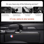 ASUBHA Car Seat Gap Filler Organizer, Car Seat Storage, Center Console Organizer with Card Slots, Automotive Interior Accessories in Between Cars Seat Catcher for Phone, Keys and Small Items