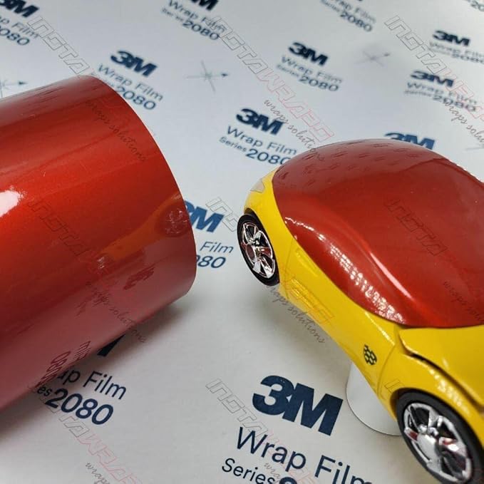 3M Car Wrap Roll 2080 Gloss Dragon Fire Red | G363 | (5ft x 10ft (50 Sq/ft)) | Automotive Vinyl Wrap for Cars - Car Interior Wrap & Exterior | w/Free Instawraps Pro Glove