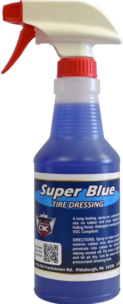 Detail King Super Blue - Tire Dressing & Tire Shine Spray - Contains Silicone for Added Protection - 32 oz