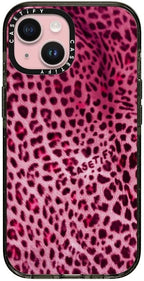 CASETiFY Impact iPhone 15 Case [Slim/Compatible with Magsafe / 8.2 ft. 4X Military Grade Drop Protection] - Y2K Jaguar - Clear Black