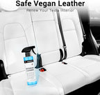 Tesla Seat Cleaner & Remover Stain, Interior Cleaner for White & Black Vegan Leather, Interior Cleaning Kit for Seats, Console, Dash, Tesla Model 3, Y, S, X, Cybertruck Accessories