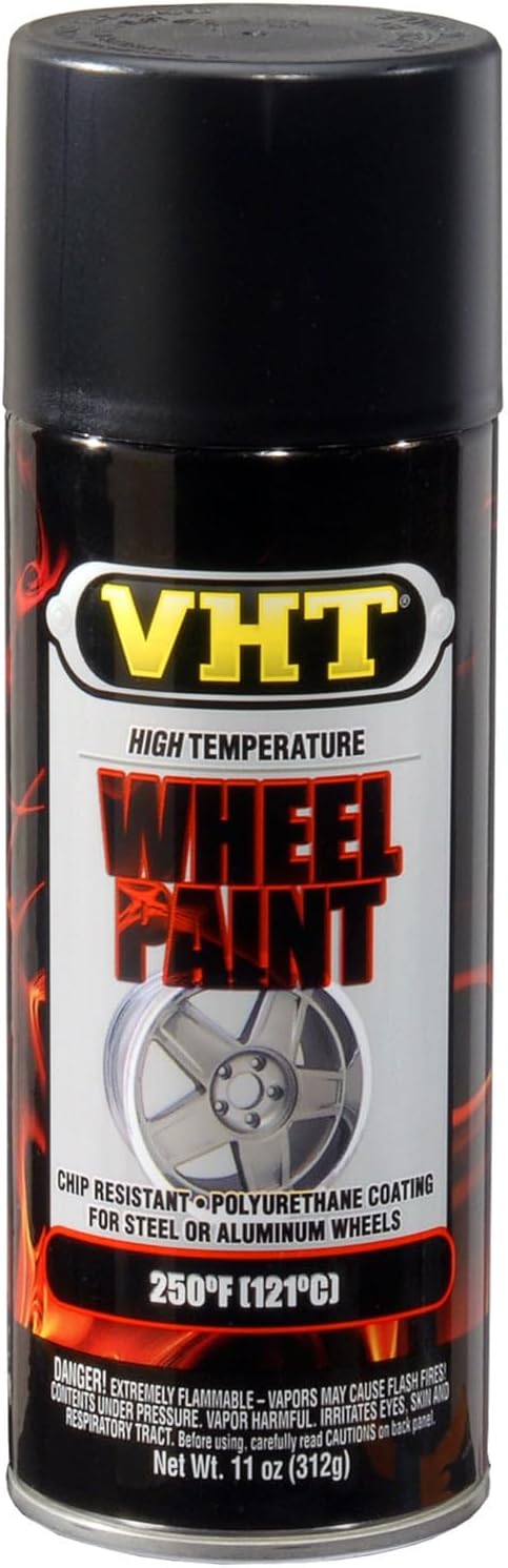 VHT SP183 Satin Black Wheel Paint Can - 11 oz.