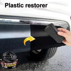 Premium Tire Coating & Trim Restorer, Tire Coating Paste, Long-Lasting Ceramic Coating & UV Protection, Bring Back the Original Deep Black Shine to Rubber and Plastic (4pcs)