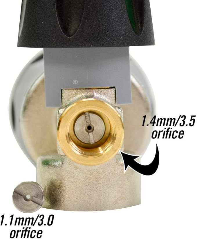 Detail King MTM Hydro PF22.2 Professional Foam Cannon - 1.1MM Orifice - Green Chenille Wash Mitt