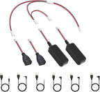 Radar Detector Cord hardwire kit,Dash cam Rearview Mirror Plug Cord,Install Three Devices at The Same time, Such as Baby Car Camera/Dash Cam/Portable Carplay Screen for Car/Backup Camera/Navigation