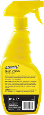 Formula 1 Bug and Tar Remover - Powerful Exterior Degreaser and Pre Wash for Detailing - Safe for All Auto Surfaces, 16 Ounces