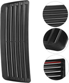 Levemolo Auto Intake Hood Vent Cover for Car Engine Hood Black Exterior Ventilation Grille Easy Installation Without Tools Enhances Airflow and Performance Fit for Car Modification