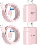 Phone 17 16 15 Charger Fast Charging,30W USB C Phone 17 16 15 Pro Max Charger Block &10FT Long Type C Cable Cord for i.Phone 17/17 Air/17 Pro/17 Pro Max/16/16 Plus/16 Pro/16 Pro Max/15/15 Pro Max,Pink