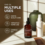 100% Pure Peppermint Essential Oil - 4 Fl Oz - Peppermint Oil for Hair, Skin, Diffuser, Aromatherapy & DIY Candle Making Scent