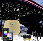 AKEPO Fiber Optic Star Ceiling Light Kit 20W Dual-Head RGBW Twinkle+APP+Sound Activated 830pcs of 13.1ft/4m Mixed Fiber Optic Strands for Car Headliner Star/Room