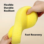 3 Pack Large Car Wash Sponge, Jumbo Bone Shape Sponges for Auto Detailing, Non-Scratch Foam Scrubber for Bathroom Tile, Grout, Boat & Dog Washing, Multi-Use Soft Porous Cleaning Tool
