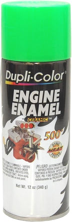 Dupli-Color DE1641 Engine Enamel Spray Paint with Ceramic - Grabber Lime Green - 12 oz Aerosol Can