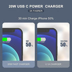 iPhone Charger Fast Charging Block,[MFi Certified] Wall Charger Plug and 6ft USB C to Lightning Cable Cord, Type C Power Adapter Cube Brick Box for iPhone 14 Pro Max/14/13 Pro/12 Mini/12/11/iPad