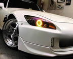 iJDMTOY 72-75mm Size Amber Yellow LED Halo Ring Lighting Kit for Automotive Accent/Ambient or Retrofit Decoration