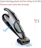 Portable Car Vacuum Cleaner: High Power Handheld 100W 12v Car & Auto Accessories Kit for Detailing and Cleaning Car Interior