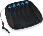JSCARLIFE Universal Ventilated Car Seat Cushion with USB Interface Quick Cooling Three-Speed Adjustable Seat Cushion Suitable for All Car Seats, Home and Office Chairs (Style-A)