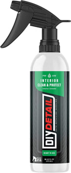 diy detail Interior Clean & Protect – Professional Automotive Interior Cleaner and Protectant – Safe Matte Finish for Dashboards Vinyl Plastic Leather Touch Surfaces 16oz