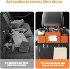 Car Organizers and Storage Box Behind Seat, Large Car Seat Back Organizer for Hold Phone, Drinks, Handbag, Universal Fit for Suv/Sedan (white, 1pcs)