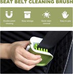 KVAEY Car Seat Belt Cleaning Brush, U-Shaped Auto Interior Washing Brush with Double-Sided Bristles, Closeable Safety Belt Bristle Scrubber Cutlery Cleaner Brush for Car Home (1 PCS)