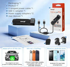 Carlinkit FireDrive Link Pro Car TV Mate, Convert Wired to Wireless Android Auto & CarPlay Adapter, Compatible with Wired CarPlay for Fire TV Stick Streaming, 5GHz WiFi/Plug & Play