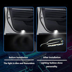 2 Pcs Passport Car LED Projector Door Shadow Light Welcome Light Laser Emblem Logo Lamps Kit Puddle Lights LED Courtesy Step Lights Ground Lamp HD Kit Replacement for Passport 2019-2021