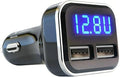 4.8A 24W Dual USB Car Charger Volt Meter Car Battery Monitor with LED Voltage & Amps Display, Cigarette Lighter Adapter, USB Cigarette Lighter Adapter, Compatible for iPhone 15/15 Pro Max