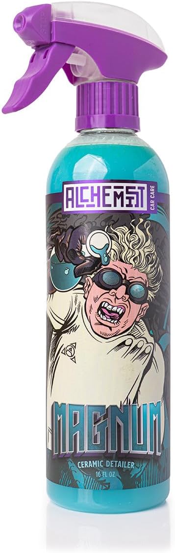 Alchemist Magnum Ceramic Detailer | Cleans, Shines & Protects with Advanced SiO2 | Ceramic Detail Spray for Paint, Glass & Wheels | Easy Spray-On, Up to 6 Months Protection | 16 oz