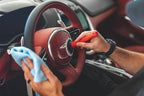 Detail Factory - TriGrip Ultra-Soft Detailing Brush Set - Scratch-Free Cleaning for Exterior, Interior Panels, Emblems, Badges, Gauges, Infotainment Screen - Red
