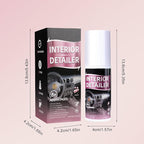Car Interior Cleaner Spray,Polishing Cleaner-All Purpose Polishing Detailer for Dashboard, Leather, Plastic & Rubber-Advanced Plastic Clarify & Anti-Dust Formula for Auto Detailing(2 Pack)