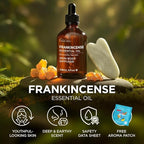 100% Pure Frankincense Essential Oil - 4 Fl Oz - Frankincense Oil for Hair, Skin, Diffuser, Aromatherapy & DIY Candle Making Scent