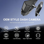 Mangoal 4K Dash Cam for Honda Pilot 2016-2022 Gen 3 YF5/6, Passport 2019-2025 Gen3 YF7/8, Ridgeline 2017-2026 Gen2 YK2/3(Model A), Integrated OEM Look, UHD 2160P Video, WiFi & App, GPS, 64GB Card