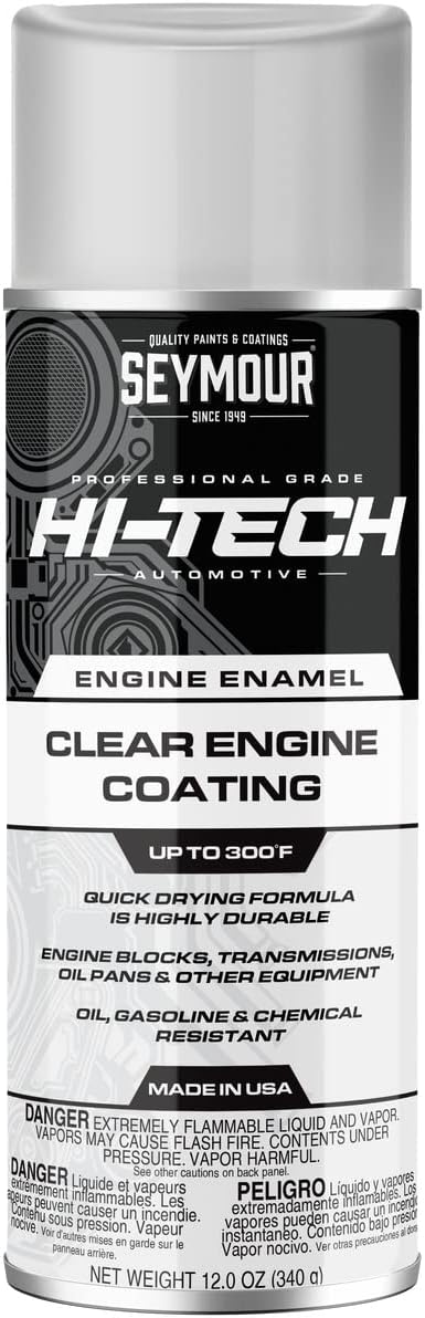 Seymour EN-70 Hi-Tech Engine Spray Paint, Gloss Clear, 12.00 Ounce (Pack of 1)