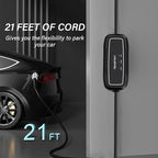 Level 1+2 EV Charger, 16Amp 110-240V, Portable SAE J1772 Electric Car Chargers, Plug-in EV Charging Station for Home,21 Ft Level 2 Charger Cable NEMA 6-20Plug(Tesla Need Adapter)