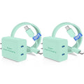 45W Dual Port Super Fast Charger with Long USB C to C Cable 10ft,Type C Wall Charger Block and Android Phone Charging Cord for Samsung Galaxy S26 Plus/S25 Ultra/S25+/S24+/S23+/S22+/S21/S20/Note 20/10+
